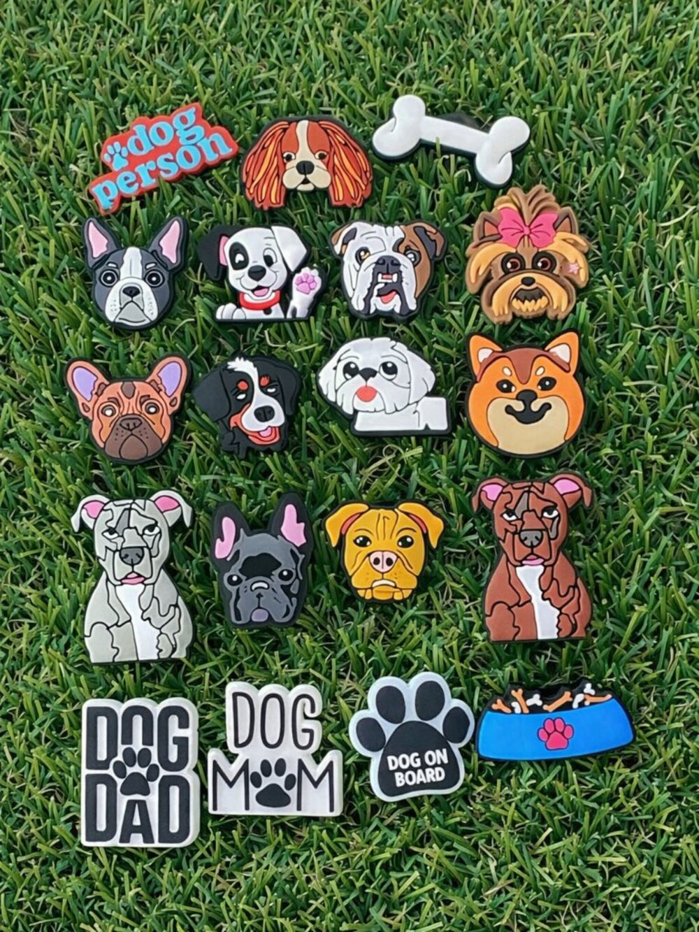 Set of 19 Dog Shoe Charms